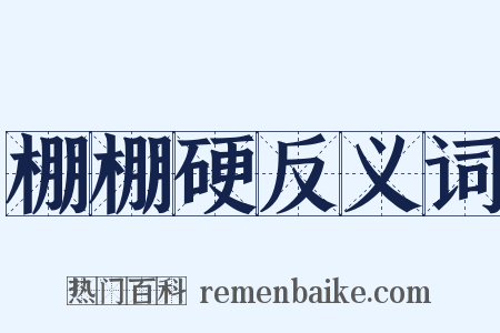 棚棚硬反义词是什么意思的图片